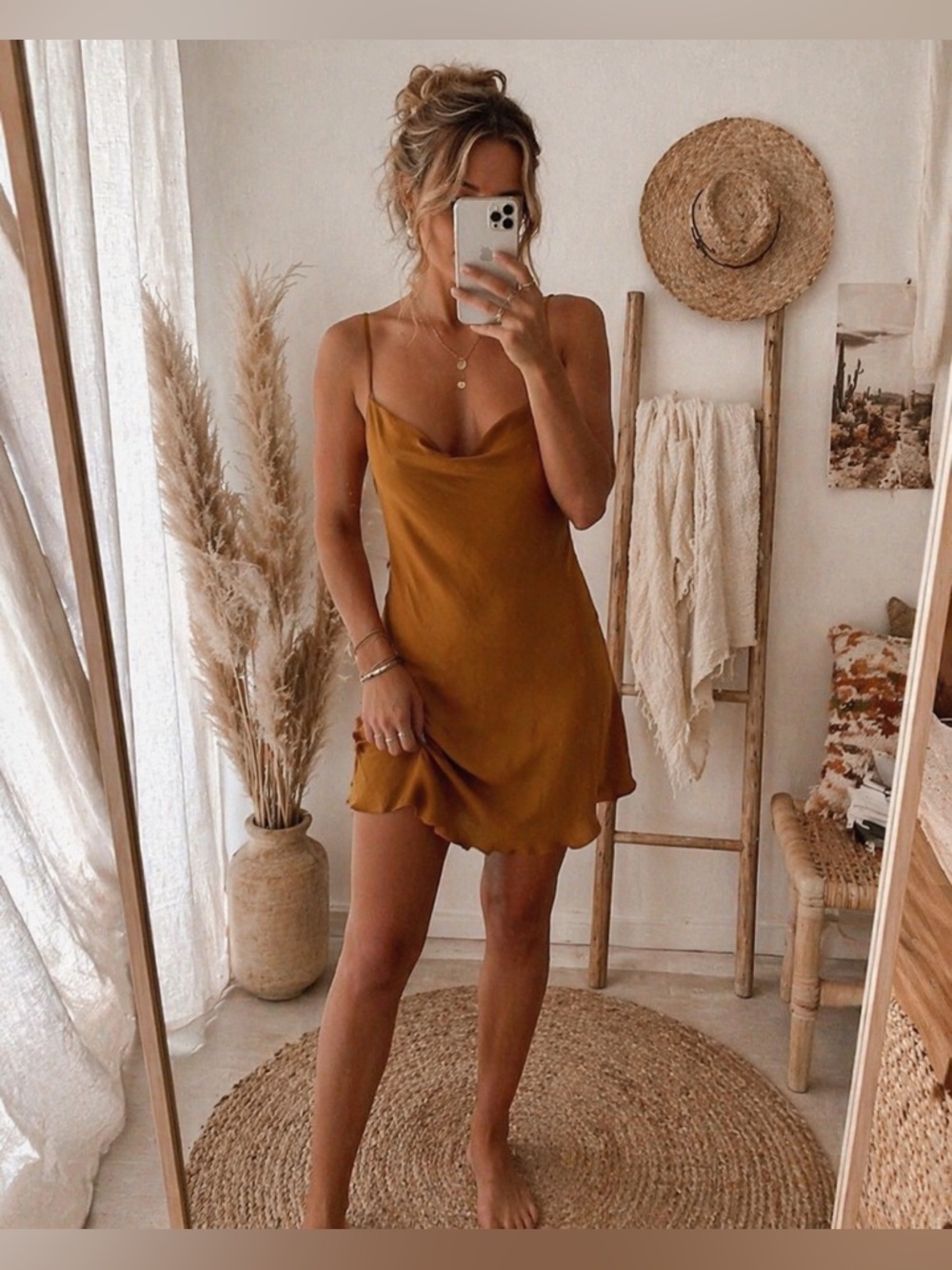 Intimately Free People Rust Slip Dress